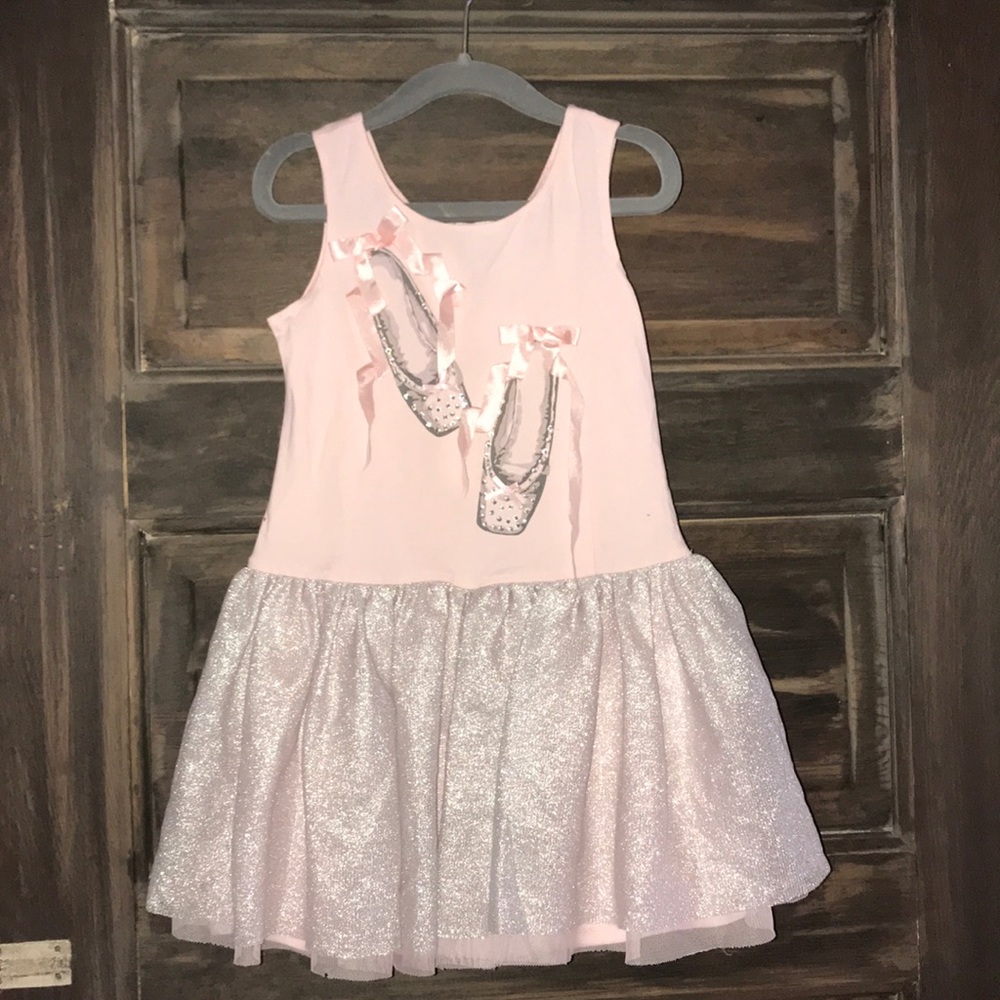 Pink 5/6 Dress with Ballet Theme